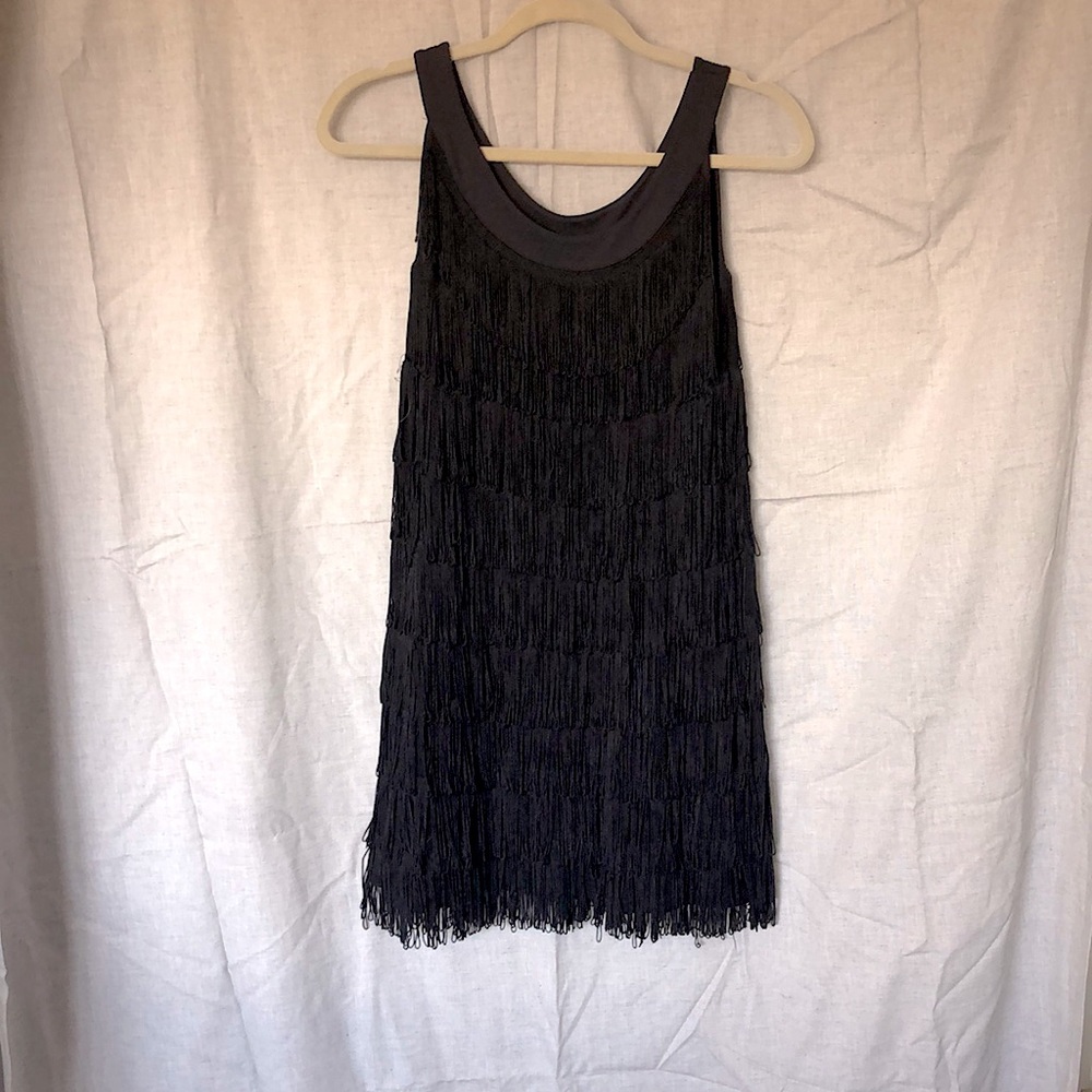 H&M cocktail Flapper dress Black